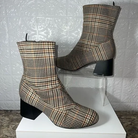 NWT Monki Houndstooth Boots - Picture 4 of 8